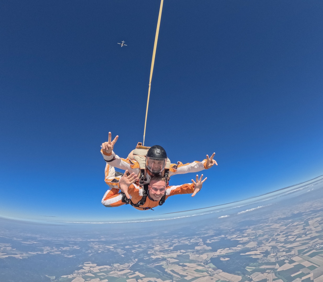 tandemový seskok padákem