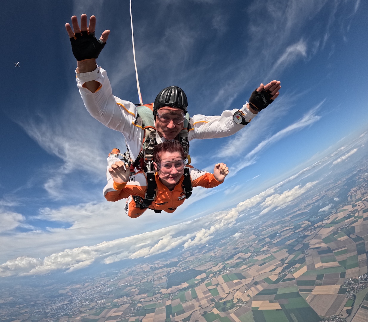 volný pád tandemový seskok 