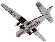 Letadlo JUMP-TANDEM před vzletem