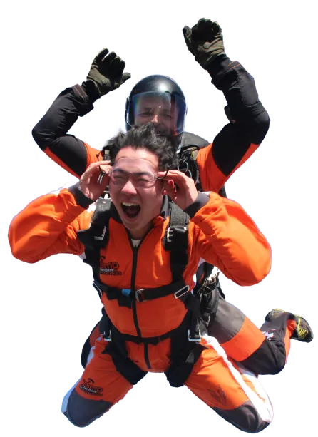 Tandemový seskok - první skok JUMP-TANDEM